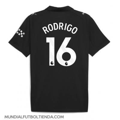 Camiseta Manchester City Rodri Hernandez #16 Segunda Equipación Replica 2025-26 mangas cortas Camiseta Manchester City Rodri Hernandez #16 Segunda Equipación Replica 2025-26 mangas cortas